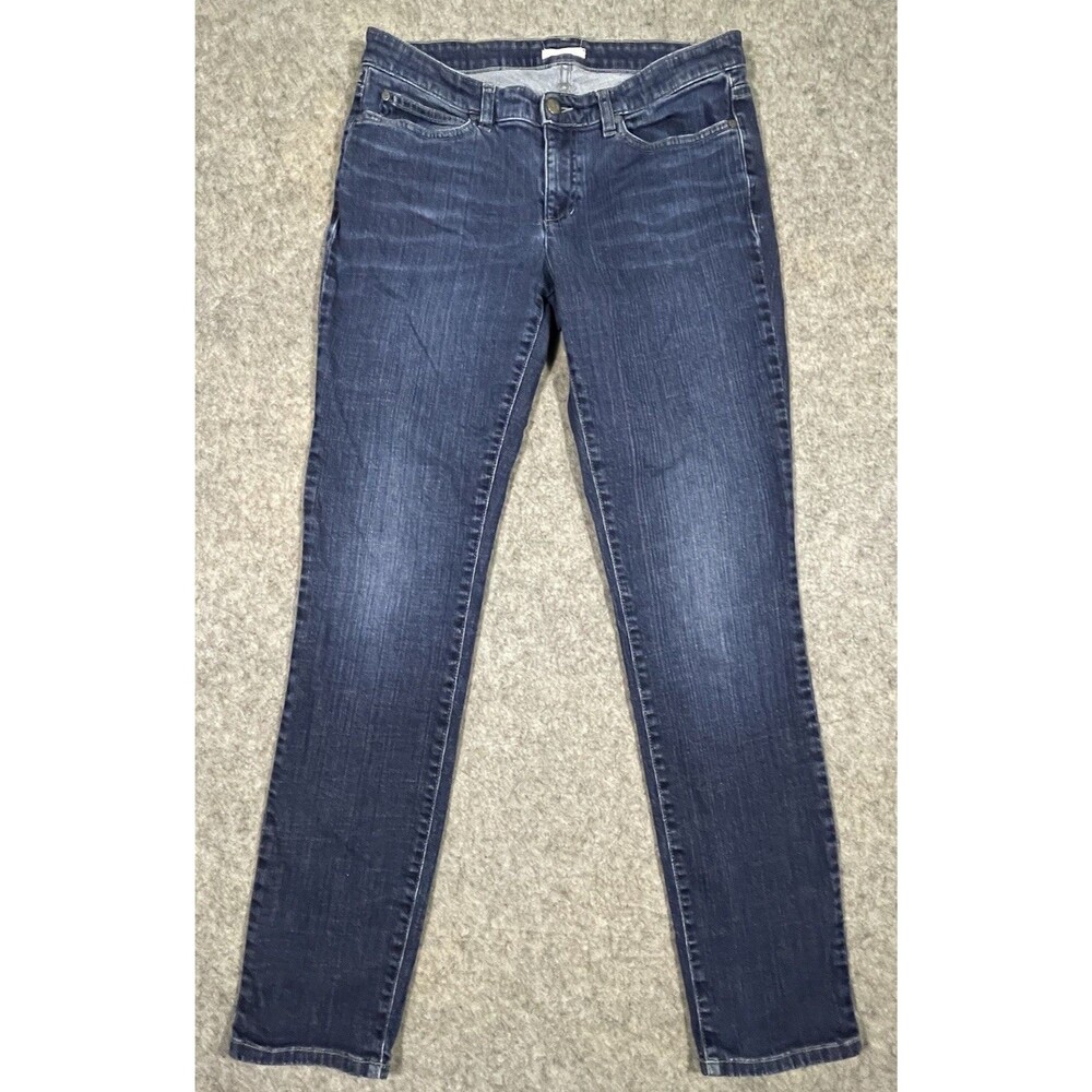 Eileen Fisher Jeans Women's Size 8 Stretch Blue Denim Organic Cotton